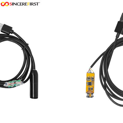 Triple-Lens USB Endoscope Camera with Front and Side Lighting for Cavity Inspection
