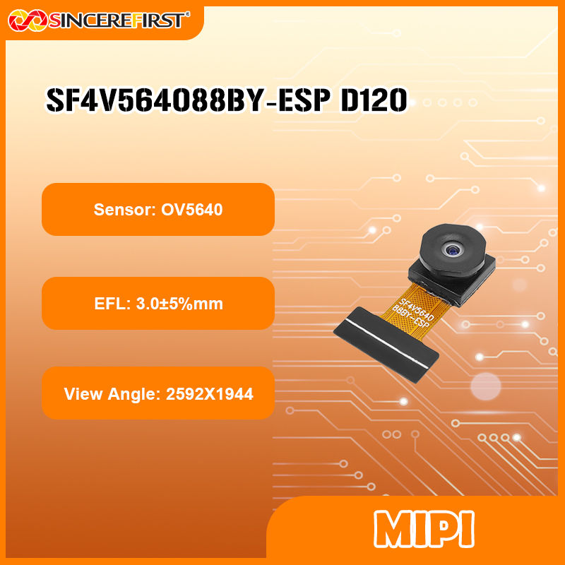 Industrial-Grade DVP HD Omnivision OV5640 Sensor 5MP ESP32 Camera Module