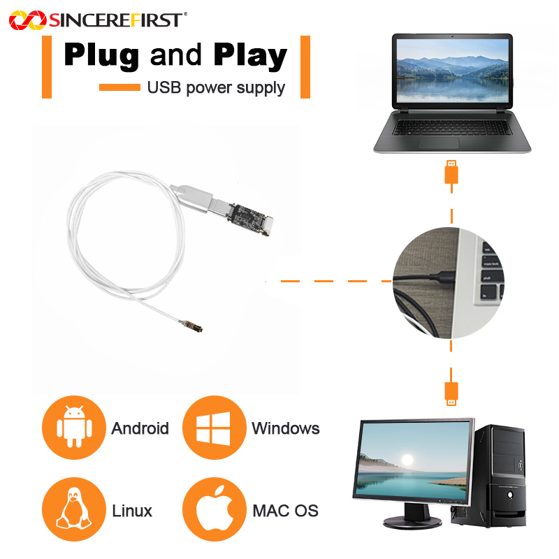Industrial OmniVision OV9734 CMOS Color USB Endoscope Camera Module