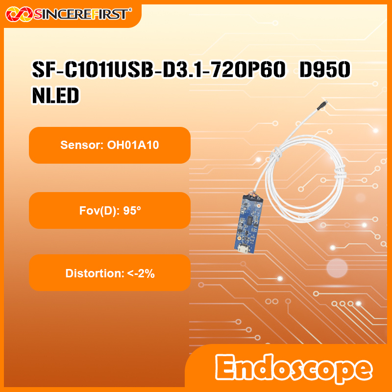 Low-Distortion OH01A10 CMOS USB2.0 Endoscope Camera Module